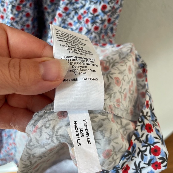 NWT J. Crew Meadow Scandi Girl Dress in Poppy Cotton Poplin - Picture 12 of 12